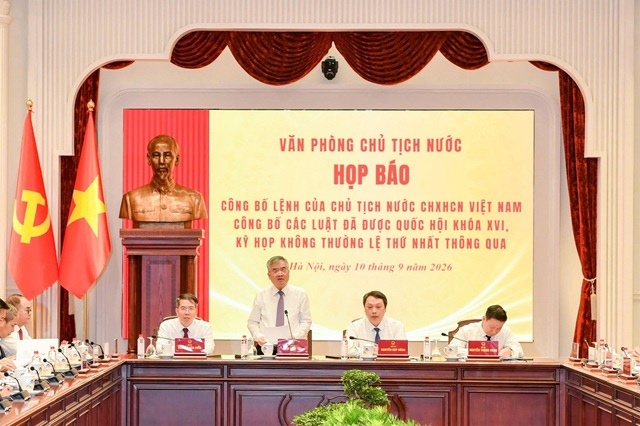 Công bố Lệnh của Chủ tịch nước về Luật sửa đổi, bổ sung một số điều của Luật Ngân hàng Nhà nước Việt Nam, Luật Phòng, chống rửa tiền và Luật Các tổ chức tín dụng