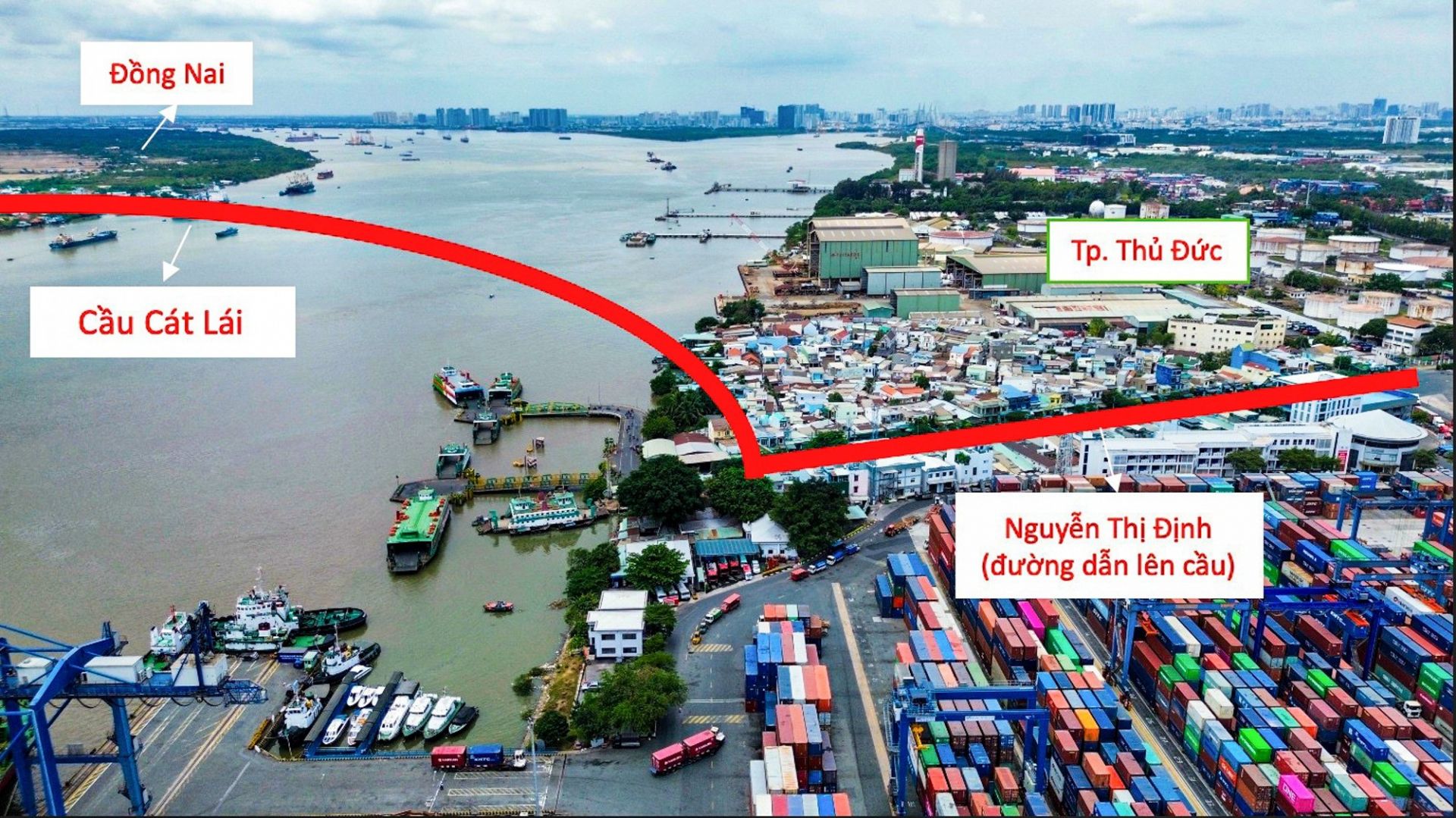 Người dân Đồng Nai, TP.HCM đón tin vui: Sắp triển khai cây cầu Cát Lái 17.700 tỷ đồng, dài hơn 11 km