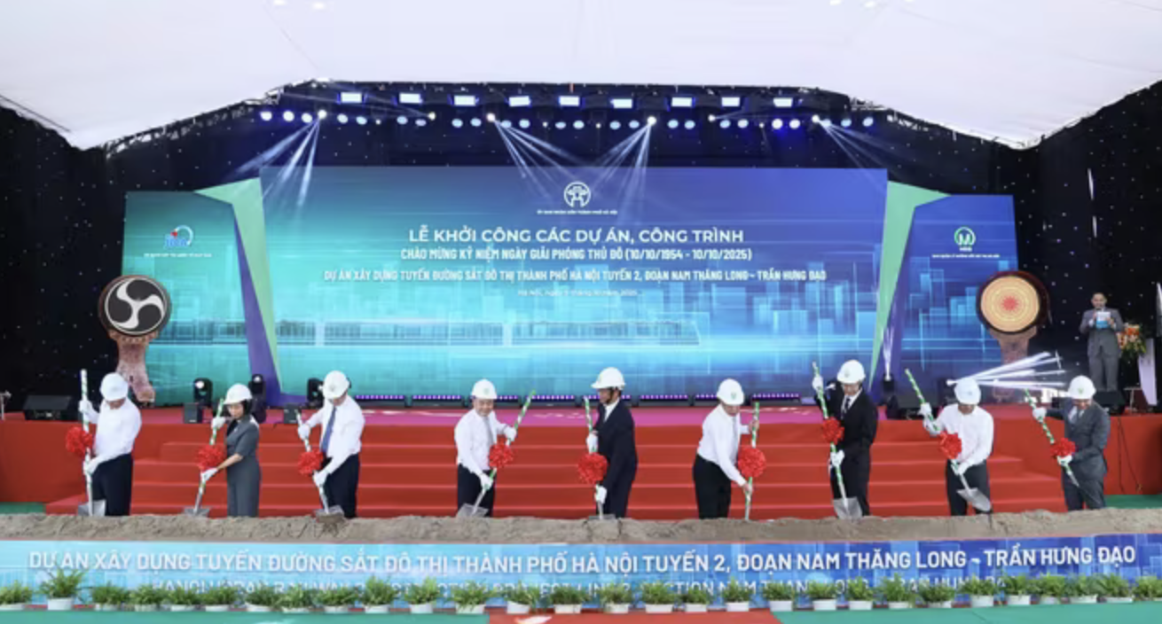 Khởi công xây dựng tuyến metro tổng vốn hơn 35.600 tỉ đồng ở Hà Nội
